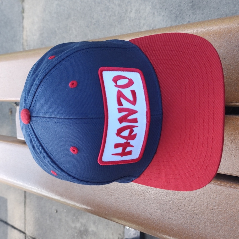 Hattori Hanzo Shears HHTRK Hanzo Nation Trucker Hat Patch Unisex Blue Red